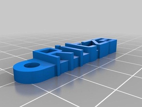ritza chaveiro organização personalizado 3d print model - Mito3D