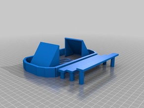 beams mini hockey rink toys & games 3d print model - Mito3D