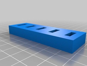 my customized parametric usb memory stick holder 3d print model - Mito3D