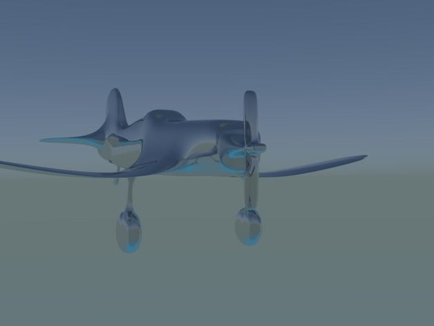 corsair Fahrzeuge Flugzeug blender den zweiten Weltkrieg 3D print model - Mito3D