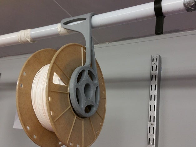 overhead spool holder closet rod 3d printer accessories filament 3D print model - Mito3D