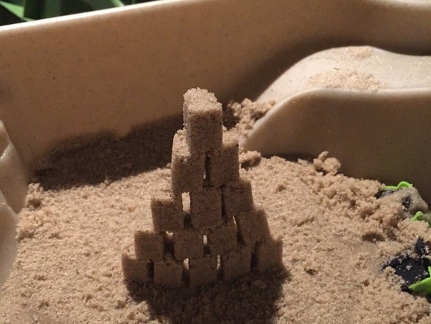 mini château de sable blocs construction bâtiments et structures le bloc construire buildacastle quelque chose défi créer la créativité domb muets l'apprentissage stupide pire, création jamais 3D print model - Mito3D