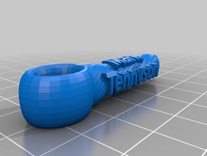 daneben tennyson twisted-Schlüsselanhänger Schlüsselanhänger kundengebundene 3d print model - Mito3D
