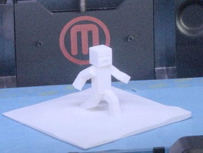 running steve games 3d designed kids design minecraft figures 3d print model - Mito3D