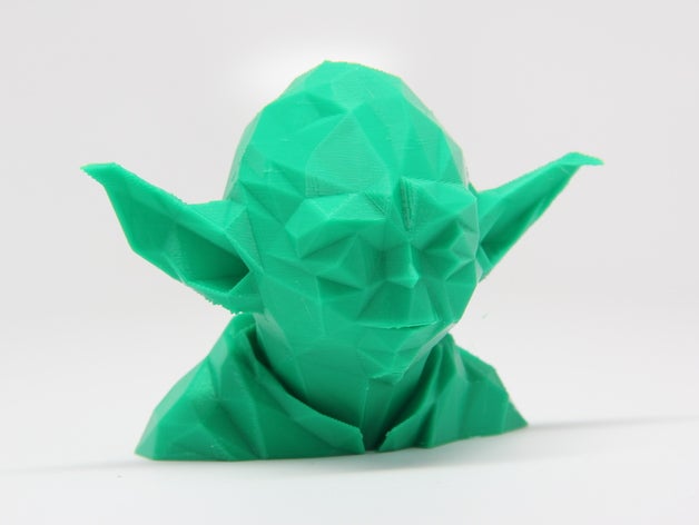 low poly yoda people star wars 3D print model - Mito3D