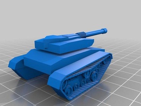 meine angepasste parametrische Miniatur-Spiel tank random Spiele kundengebundene prozedural einzigartig 3d print model - Mito3D