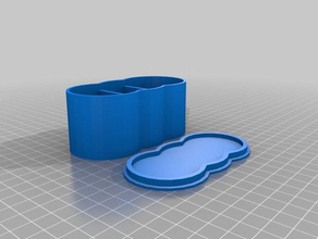 bubblely container Container 3d print model - Mito3D