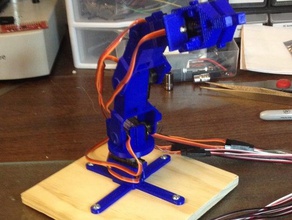 openscad micro servo brazo del robot remix utilizando mg90 la robótica mg90s 3d print model - Mito3D