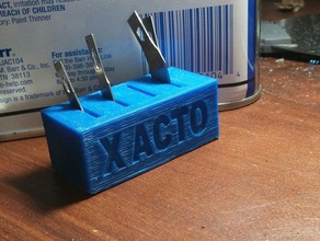 x-acto blade holder organization blades knife xacto x acto 3d print model - Mito3D
