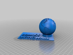 latinoware décideurs buste art de la terre l'événement linux 3d print model - Mito3D