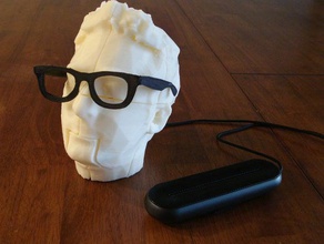 bre pettis, en parlant de la tête interactifs art 3d brepettis 3d print model - Mito3D