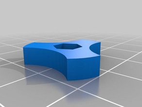 my customized parametric hex nut knob m4 3d printer accessories 3d print model - Mito3D