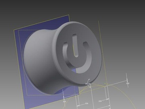 botão de alimentação ouvido medidores orelha espaçadores brincos anéis 3d print model - Mito3D