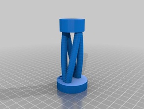 my customized candle stick holder - rfb kitchen & dining 3d print model - Mito3D