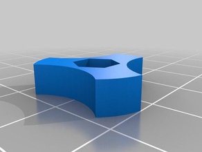 my customized parametric hex nut knob 3d printer accessories 3d print model - Mito3D