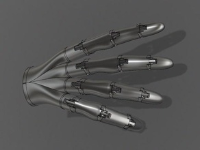 anthromod hand v20 draft robotics prosthetic robot 3d print model - Mito3D