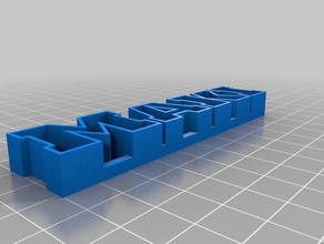 maki de almacenamiento texto las esculturas personalizado 3d print model - Mito3D