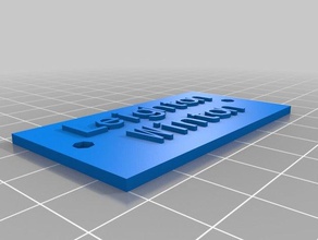 my customized custom plaque nameplate customizer 2 accessories 3d print model - Mito3D