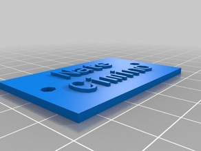 nate name plaque accessories customized 3d print model - Mito3D