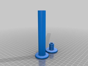 eje para el soporte filamento prusa tairona 3d printer accessories filament reel 3d print model - Mito3D