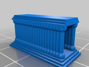 my customized greek temple art 3d print model - Mito3D