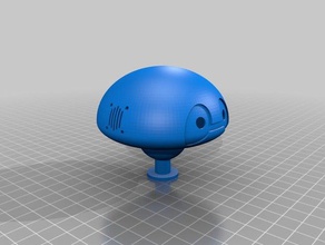 jimmy 21st century robot 3d printed shell robotics head intel iot jimmys 3d print model - Mito3D