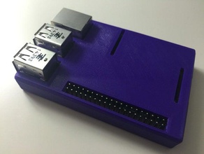 raspberry pi case model b+ electronics raspberrypi 3d print model - Mito3D