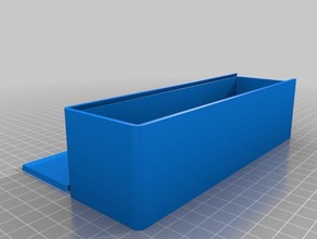 standard dominoes parametric box sliding lid tool holders & boxes customized 3d print model - Mito3D
