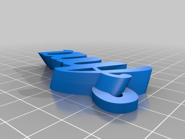 anna organización personalizado 3D print model - Mito3D