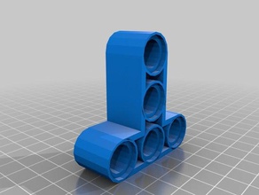 lego tehnic t shape 3x3 toys & games legos 3d print model - Mito3D