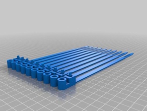 cable tie pack de 10 pièces personnalisé 3d print model - Mito3D