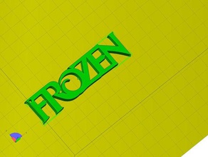 frozen key chain keychains 3d print model - Mito3D