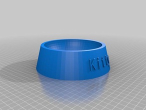 kitty food bowl pets customized 3d print model - Mito3D