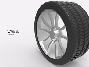 wheel roue voiture 3d printing 3d print model - Mito3D