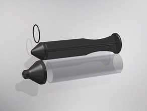 syringe soft plastics sport & outdoors fishing lure mold 3d print model - Mito3D