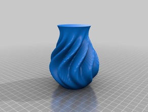 meine angepasste plätscherte die organische vase Container kundengebundene 3d print model - Mito3D