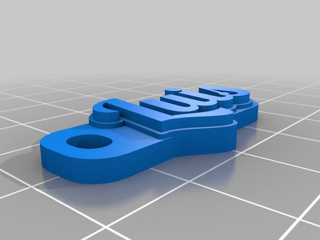 luis organización personalizado 3D print model - Mito3D