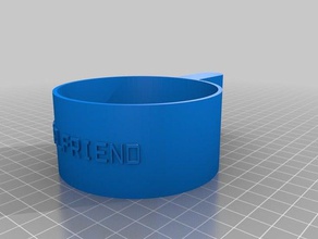 girlfriend pet food scoop name pets customized 3d print model - Mito3D
