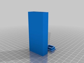 double cantainer seperate caps containers 3d print model - Mito3D