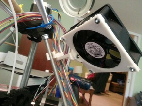 80mm fan frame-mount reprap printers 3d accessories 3d print model - Mito3D