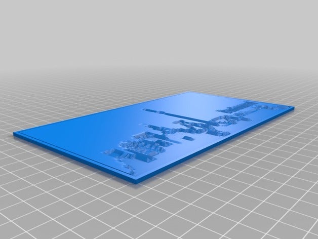 do skyline 2d art customized 3D print model - Mito3D