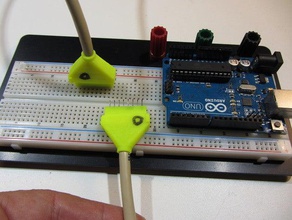 parametric data cable maker electronics arduino beaglebone breadboard customizer female header pin pins male openscad plug socket 3d print model - Mito3D