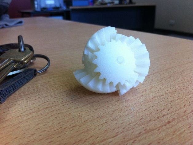 eccentric sphere gears other 3D print model - Mito3D