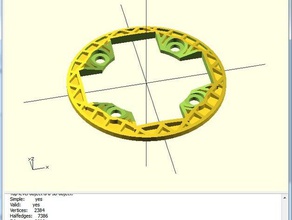 bash guard chainring sport & outdoors customizer 3d print model - Mito3D