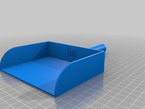 replicator 2 dustpan 3d printer accessories shovel 3d print model - Mito3D
