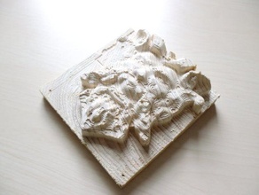 drehen von Bildern in Holz Skulpturen 3d print model - Mito3D
