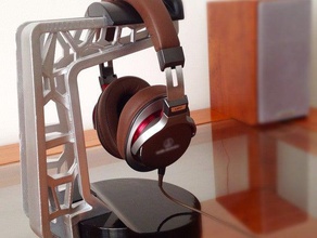 headphone stand music craftbot holder 3d print model - Mito3D