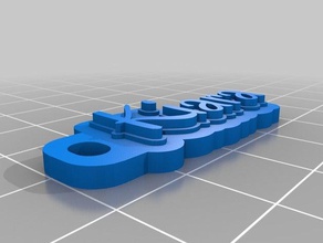kiara del llavero organización personalizado 3d print model - Mito3D