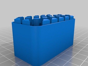 le boîtier de la batterie aaa 3 x 6 à bas volle batterijen les conteneurs personnalisé 3d print model - Mito3D