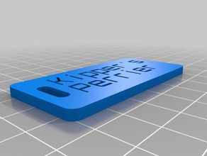 meine angepasste customizer-version des Gepäck-label - Organisation kundengebundene 3d print model - Mito3D